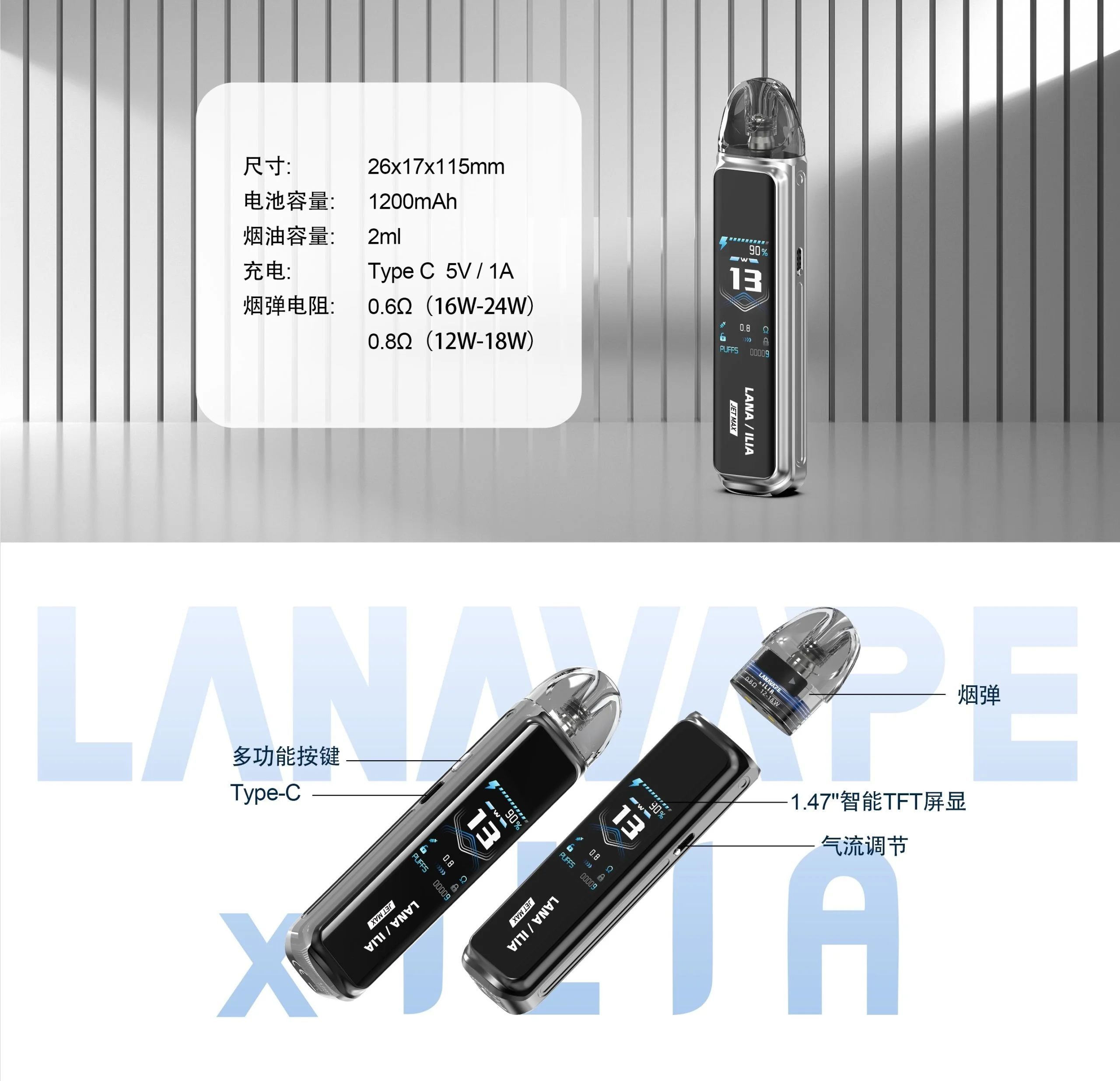 LANA JET MAX 側注油主機套裝:30w強勁功率 · 台灣現貨